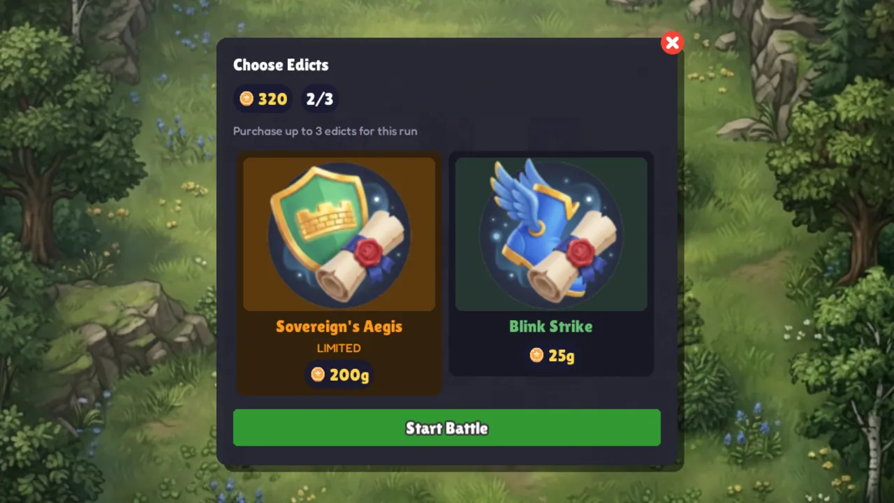 Draft a Royal Edict after every victory.